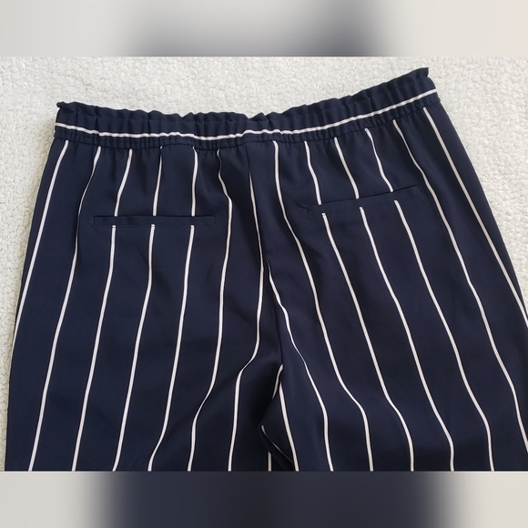 Navy striped summer pant sz 10 H&M - Picture 2 of 7